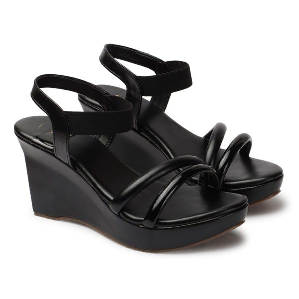 Women Wedge Sandal Black