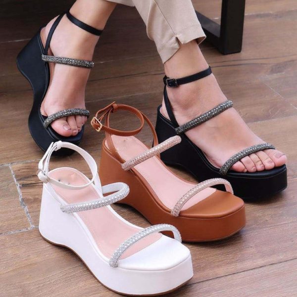 Women's Wedge Heel Sandals White