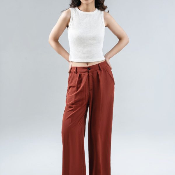 Cropped Tank Top-Off White