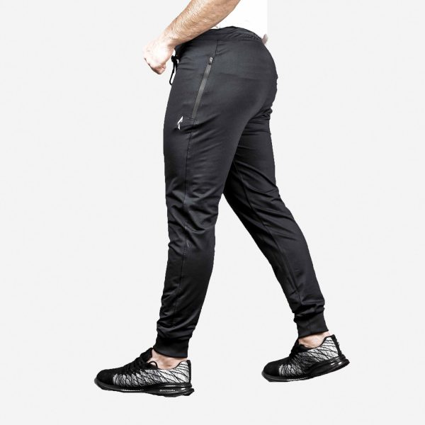 Men's Joggers Workout Athletic Pants for Gym - Black