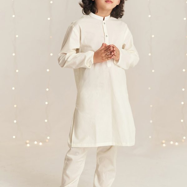 Cream Kurta Trouser