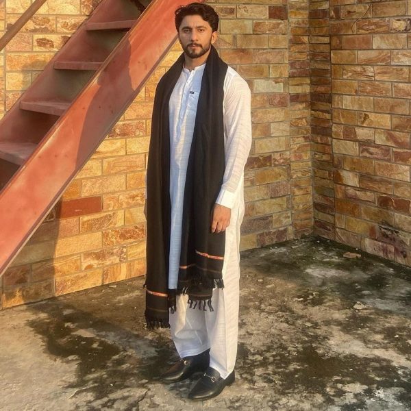 Swati Dhussa Shawl - Black