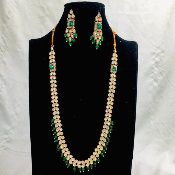 SATPARA - Tear Layered Mala Set  - SATPARA CMLH029 Emerald