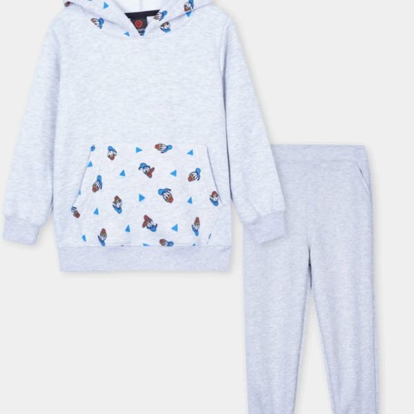 Kids Soft Cotton Graphic Fleece Tracksuit