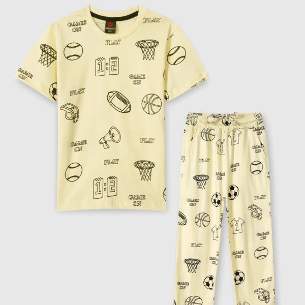 Sports Allover Printed Tracksuit