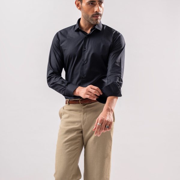 Plain Shirt - Black (PLFS-BLACK)