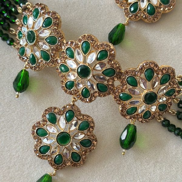 Emerald Bloom Chokar Set