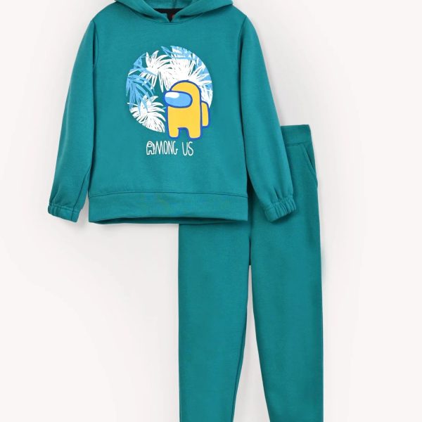 Graphic Green Fleece Suit