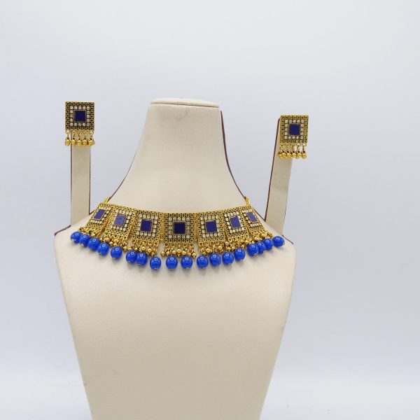 Zaywer | Petal Whisper Blue Choker Set